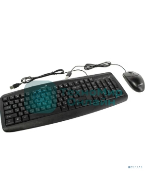 Комплект клавиатура+мышь Genius Smart KM-200 проводной, USB, 1000 DPI, чёрный