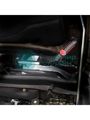 Фонарь автомобильный Rexant с регулировкой яркости, поворотным магнитом, индикатором зарядки и встроенным аккумулятором, USB-кабель в комплекте