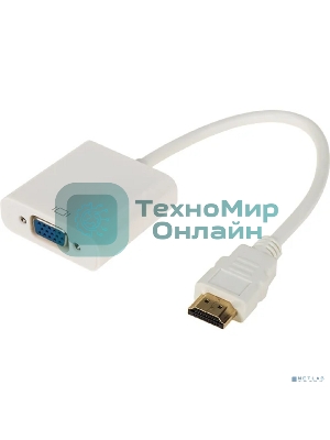 Переходник Rexant шт. HDMI - гн. VGA (провод) + 3. 5 мм Аудио с питанием