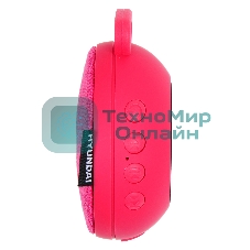 Колонка портативная Hyundai H-PAC150 красный 3W 1.0 BT/3.5Jack/USB 10м 300mAh