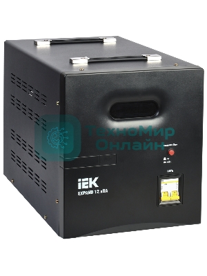 Стабилизатор напряжения IEK Expand 12кВА однофазный черный (IVS21-1-012-11)