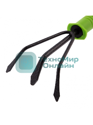 Рыхлитель Palisad 3-зубый, 100х225 мм, стальной, пластиковая рукоятка