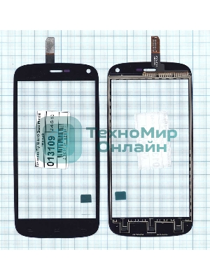 Сенсорное стекло (тачскрин) для Fly IQ4410 Quad Phoenix, черное