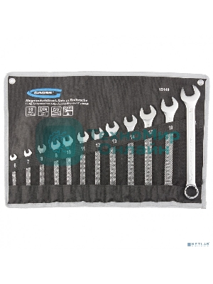 Набор комбинированных ключей Gross 15149 (6-22 мм) 12 шт CrV холодный штамп