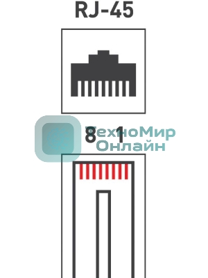 Джек комп. Rexant 8P-8C cat.5е