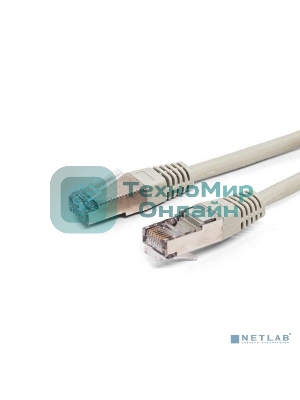 Кабель патч-корд, Filum FL-F5-2M F/UTP 5e cat. 2м, 26AWG(7x0.16 мм), омедненный алюминий (CCA), PVC, серый
