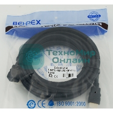 Кабель аудио-видео Behpex HDMI (m)/HDMI (m) 5м. черный ver1.3