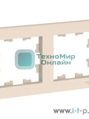 Рамка 2-м AtlasDesign универс. беж. SchE ATN000202