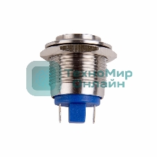 Кнопка антивандальная Rexant Ø19 Б/Фикс (2с) (ON)-OFF выпуклая