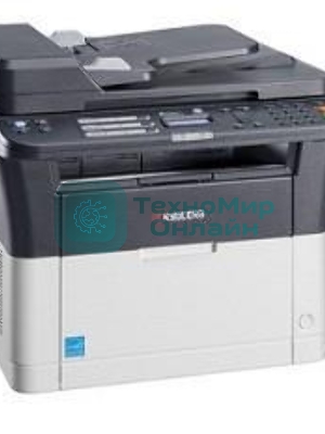 МФУ лазерное Kyocera Ecosys FS-1025MFP (1102M63RU0/1102M63RUV/1102M63RU2/1102M63NX2/1102M63DZ2), A4, ч/б, печ. до 25 стр/мин., скан. до 18 стр/мин. (ч/б) 6 стр/мин. (цвет), 600 x 1800 dpi (печать) 600x600dpi (скан), USB, RJ-45