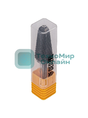 Борфреза по металлу Denzel твердосплавная, коническая закругленная, тип-L, 16 мм