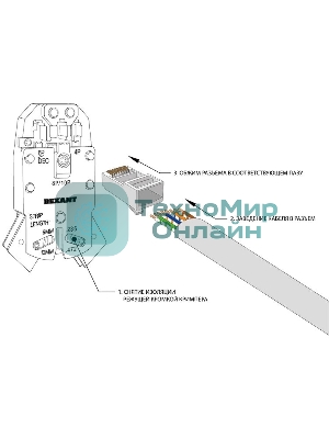 Джек комп. Rexant 8P-8C cat.5е