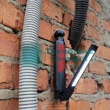 Фонарь автомобильный Rexant с регулировкой яркости, поворотным магнитом, индикатором зарядки и встроенным аккумулятором, USB-кабель в комплекте