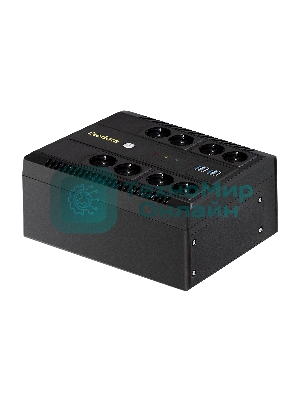 Источник бесперебойного питания ExeGate NEO NNB-850.LED.AVR.8SH.CH 850VA/510W, LED, AVR, 8*Schuko, 4*USB-порта для зарядки, черный