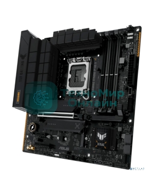 Материнская плата ASUS TUF GAMING B760M-PLUS II, LGA 1700, Intel B760, 4xDDR5, 4xSATA, 3xM.2, 1xPCIe 5.0 x16, 1xPCIe x4, 1xPCIe x1, 1xUSB-A 3.2 Gen 2, 2xUSB-A 3.2 Gen 1, 4xUSB 2.0, 1xUSB-C 3.2 Gen 2x2, 1x2.5Gb LAN, 5x3.5 мм, 7.1, mATX