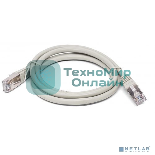 Кабель патч-корд, Filum FL-F5-2M F/UTP 5e cat. 2м, 26AWG(7x0.16 мм), омедненный алюминий (CCA), PVC, серый