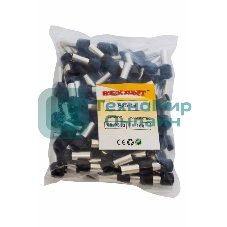 Наконечник штыревой втулочный изолированный Rexant F-16 мм 25 мм² (НШВи 25-16) черный