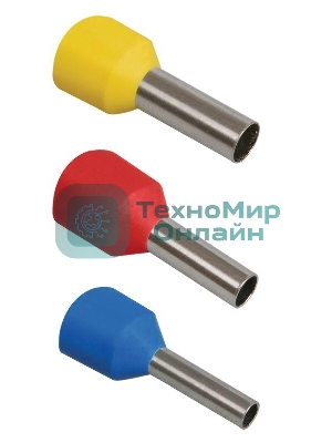Наконечник-гильза изол. Е7508 (уп. 100 шт) IEK UGN10-C75-02-08