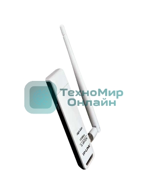Адаптер TP-Link SOHO TL-WN722N 150Mbps High Gain Wireless N USB Adapter with Cradle, 1T1R, 2.4GHz, 802.11n/g/b, 1 detachable antenna
