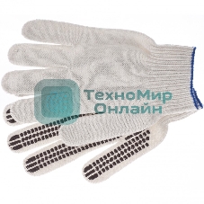 Перчатки трикотажные Сибртех, рисунок ПВХ гель 