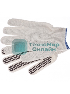Перчатки трикотажные Сибртех, рисунок ПВХ гель 