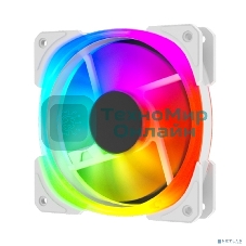 Вентилятор для корпуса Powercase (CM21-14W ARGB) White 140x140x25mm (PWM, 100шт./кор, 4pin +ARGB Sync, 800-1500±10% об/мин) Bulk