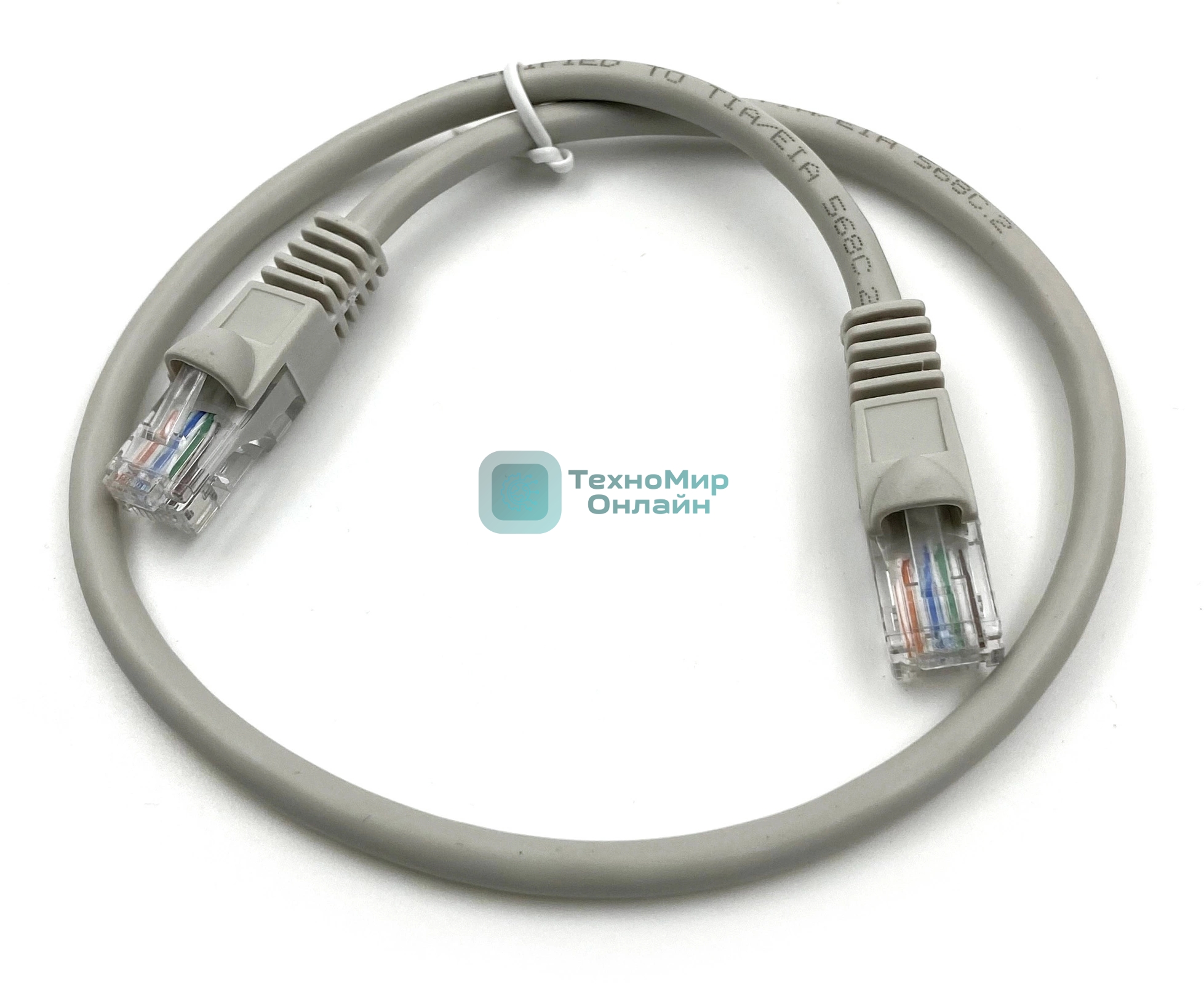 Патч-корд Buro UTP 4 пары cat.5e CCA molded 0.25м серый RJ-45 (m)-RJ-45 (m) (упак.:1шт)