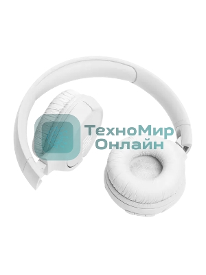 Беспроводные наушники JBL Tune 520BT белый, накладные, Bluetooth, быстрая зарядка, складная конструкция