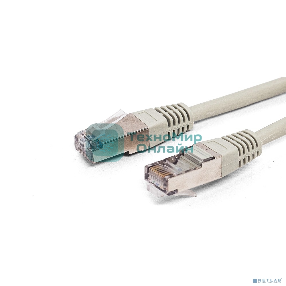 Кабель патч-корд, Filum FL-F5-0.5M F/UTP 5e cat. 0.5м, 26AWG(7x0.16 мм), омедненный алюминий (CCA), PVC, серый