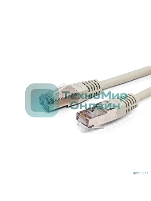Кабель патч-корд, Filum FL-F5-0.5M F/UTP 5e cat. 0.5м, 26AWG(7x0.16 мм), омедненный алюминий (CCA), PVC, серый