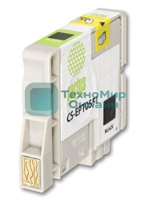 Картридж струйный Cactus CS-EPT0551 черный (10 мл) для Epson Stylus RX520/Stylus Photo R240