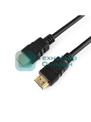 Кабель Cablexpert HDMI CC-HDMI4-1M, 19M/19M, v2.0, медь, позол.разъемы, экран, 1м, черный, пакет