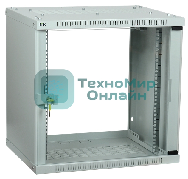 Шкаф ITK LWE3-12U66-GF LINEA WE 12U 600x600 мм дверь стекло серый