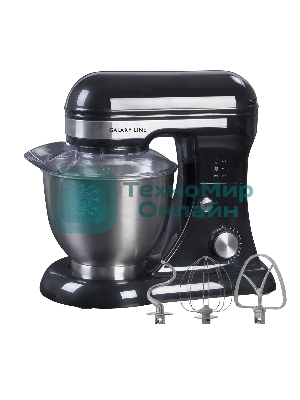 Миксер Galaxy Line GL 2230, черный, планетарный, 700 Вт, 12 скоростей