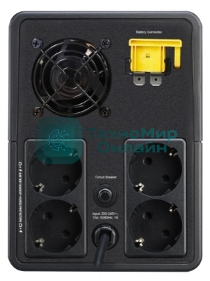 Источник бесперебойного питания APC Easy-UPS BVX2200LI-GR 1200Вт 2200ВА черный