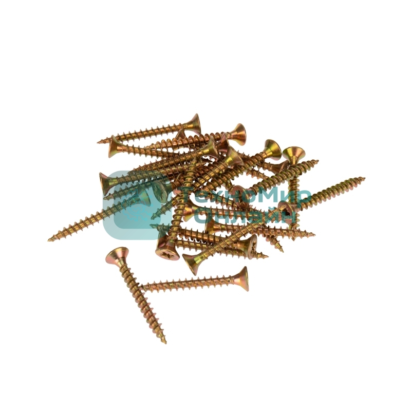 Саморез универсальный Kranz 4х35 желтый цинк, пакет (800 шт/уп)