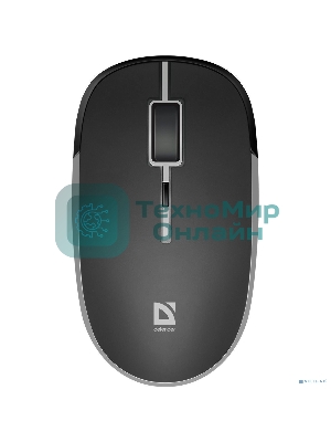 Мышь беспроводная Defender Hit MB-775 черный, 1600 dpi, радиоканал, USB, кнопки - 4