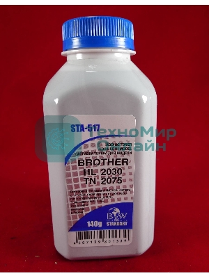 Тонер Brother TN 2075/85/2135/75 HL 2030/35/40/75/2140/50/70 (фл,140г) B&W Standart фас. Россия