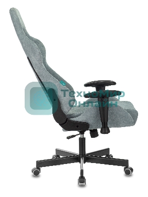 Кресло Бюрократ VIKING KNIGHT LT28 FABRIC серо-голубой, ткань, 120 кг, механизм качания