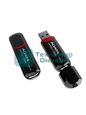 Флешка USB ADATA UV150 (AUV150-32G-RBK), 32Gb, USB 3.0, R/W 100/30, черный