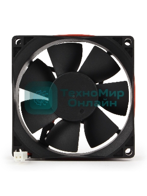 Вентилятор для корпуса Gembird FANPS черный, 80 мм, 2600 об/мин, 27 дБ, 2 pin