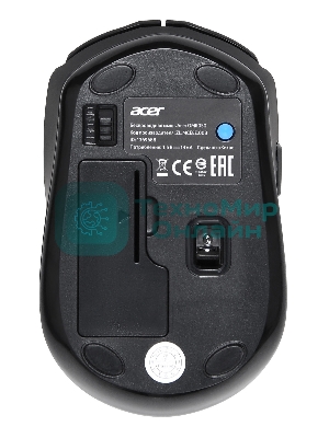 Мышь беспроводная Acer OMR050 черный, 1600 dpi, радиоканал, Bluetooth, USB, кнопки - 6