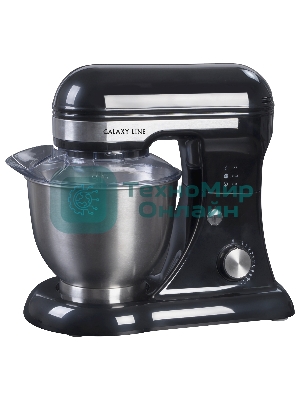 Миксер Galaxy Line GL 2230, черный, планетарный, 700 Вт, 12 скоростей
