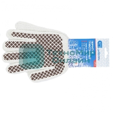 Перчатки трикотажные Сибртех рисунок ПВХ гель 