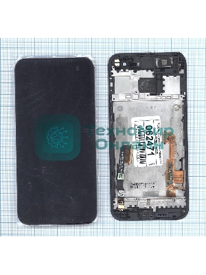 Дисплей для HTC Butter для fly 2 черный с рамкой