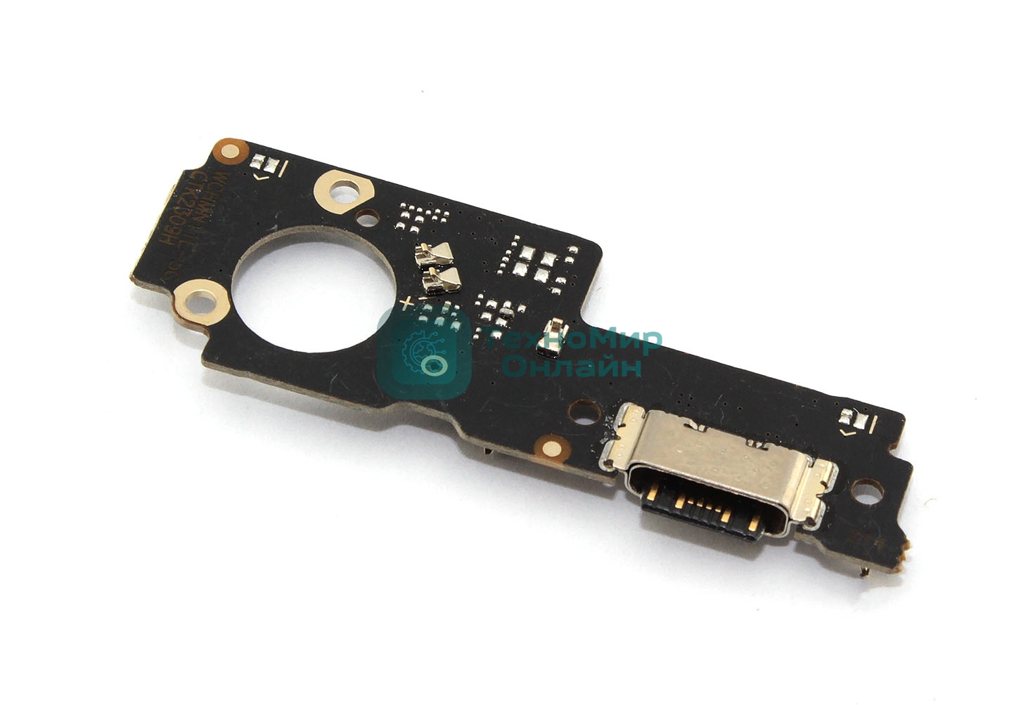 Нижняя плата (шлейф) с разъемом зарядки и микрофоном для Xiaomi Poco M5 (22071219CG)