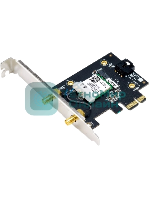 Сетевой адаптер Wi-Fi + Bluetooth Asus PCE-BE6500 BE6500 PCI Express 2ант.