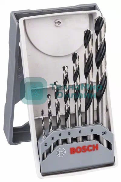 Набор сверл BOSCH 2.608.577.347 HSS PointTeQ 7шт Mini X-Line