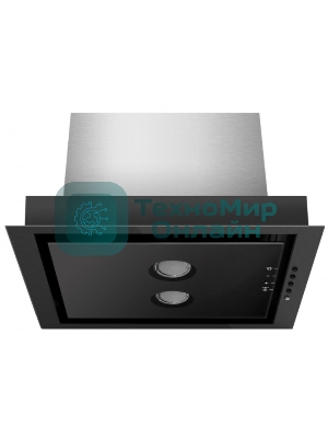 Вытяжка встраиваемая Gefest ВО 4603 К23 черный, 52 см, 800 куб. м/ч, 78 дБ