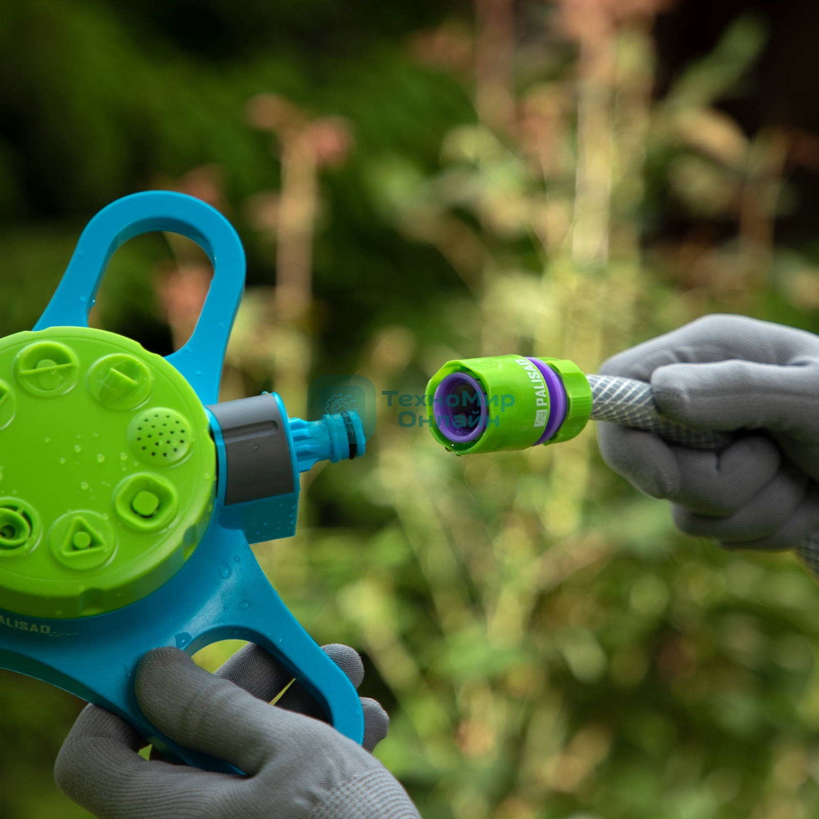 Соединитель пластмассовый быстросъемный для шланга Palisad 1/2